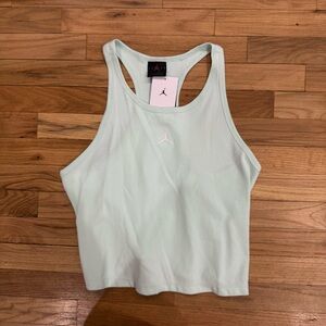 Jordan Women’s Essentials Teal Mint Ribbed Active Tank Top Sz XL NWT